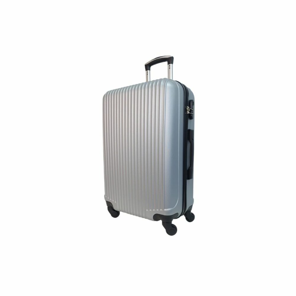 Travel Maleta de viaje Barata Mediana 66x44x25 cms Rígida Material ABS Color Gris Plata