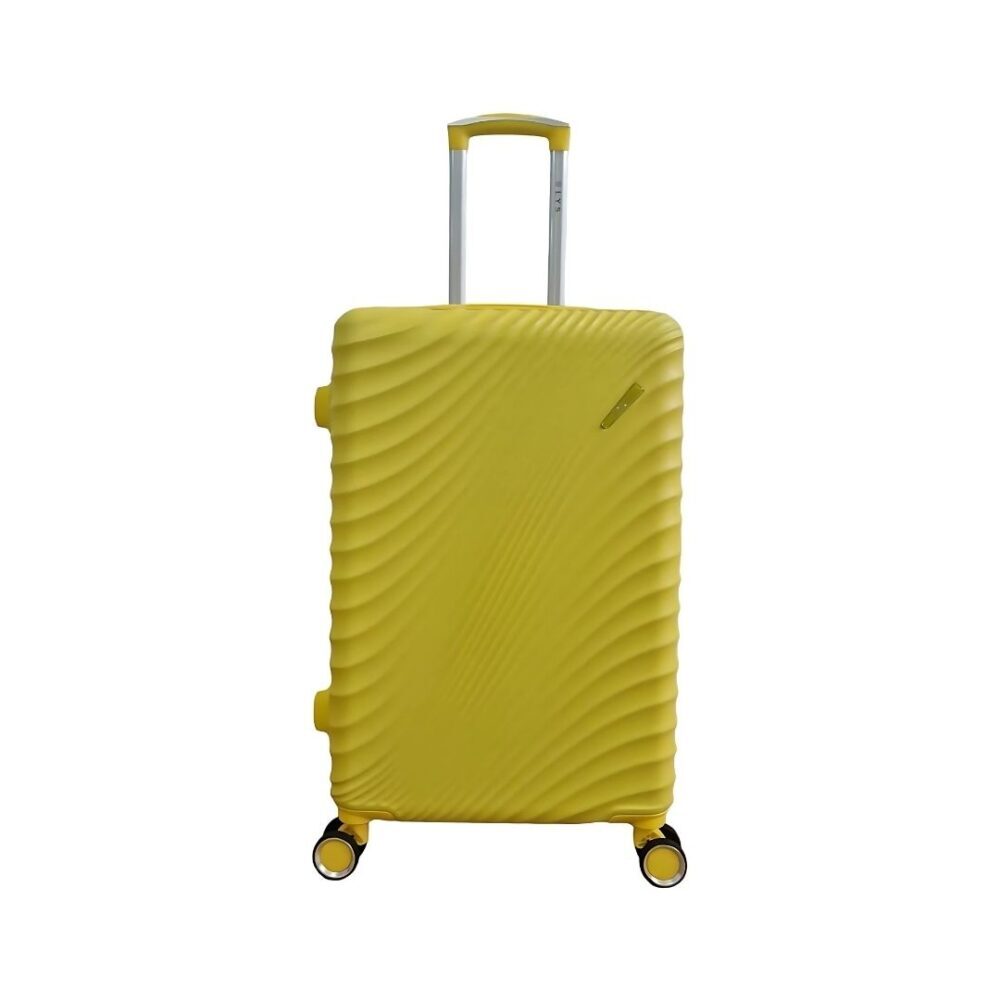 Maleta Rígida Barata Tamaño mediano 616 Material ABS Ligera Medidas 65x42x26 cms color Amarillo