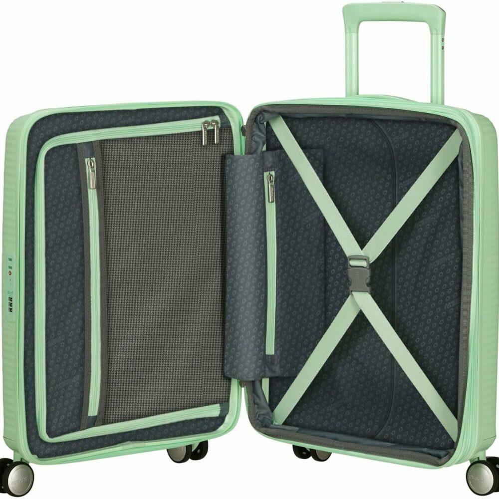 American Tourister Soundbox Cabina Expandible Color Pastel Green