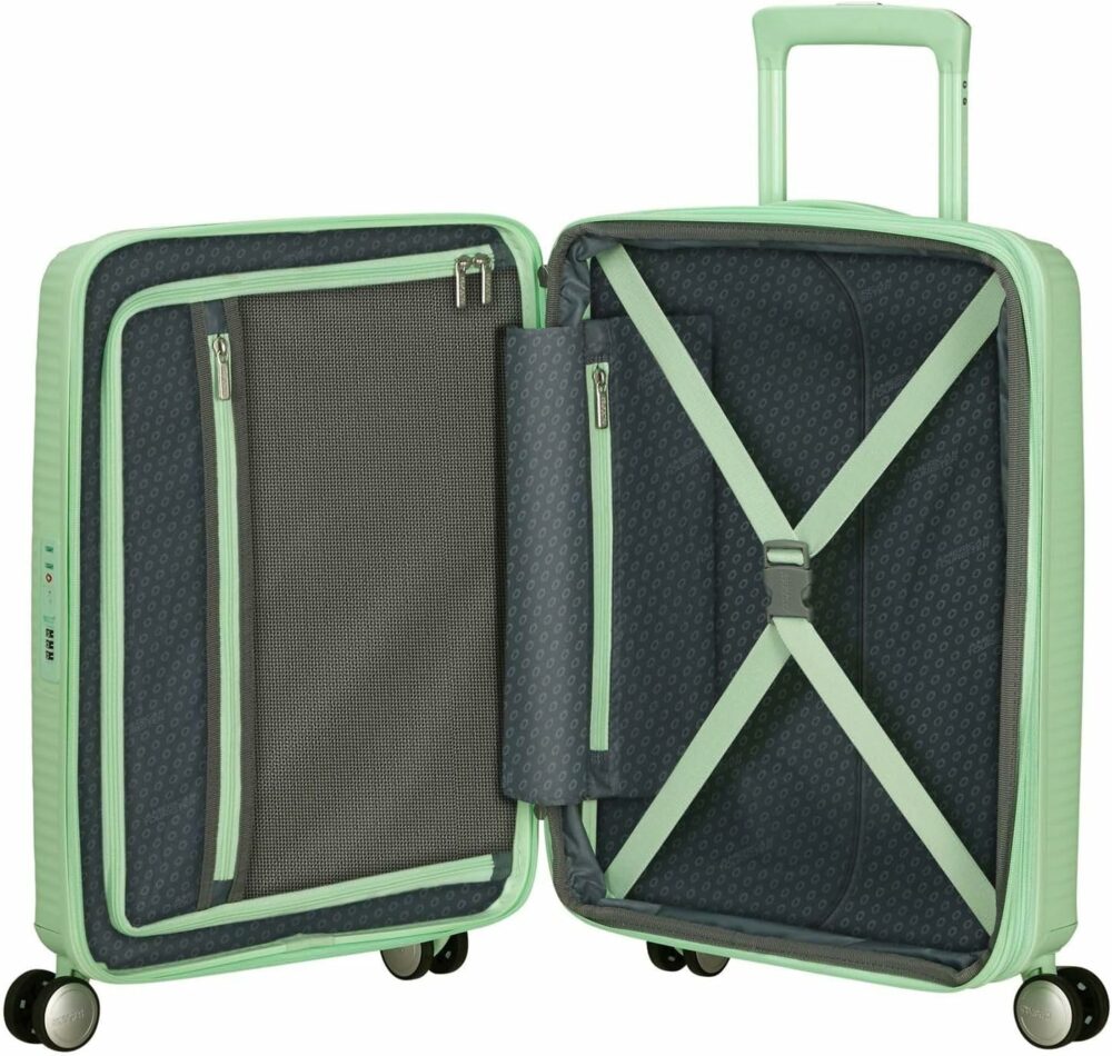 American Tourister Soundbox Cabina Expandible Color Pastel Green