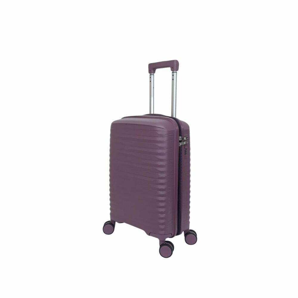 Itaca Maleta Cabina Muy Resistente Expandible 55x40x20/25 Color Morado
