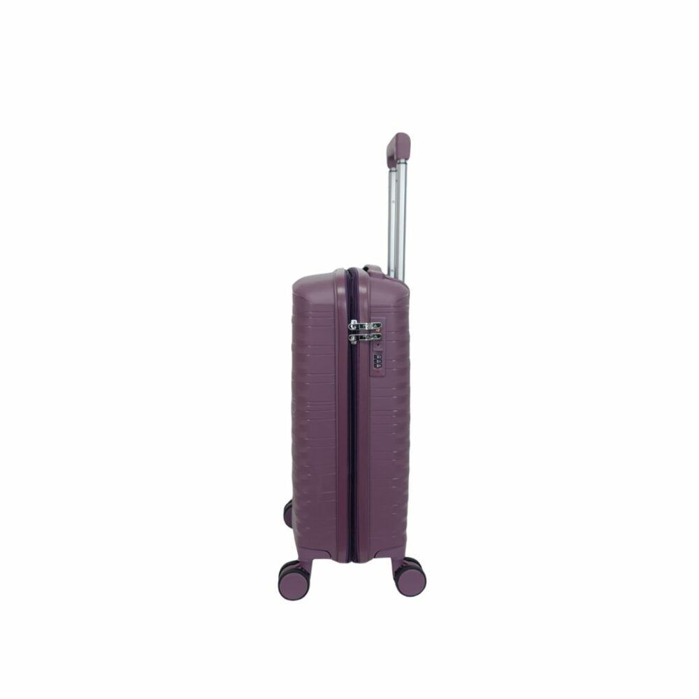 Itaca Maleta Cabina Muy Resistente Expandible 55x40x20/25 Color Morado