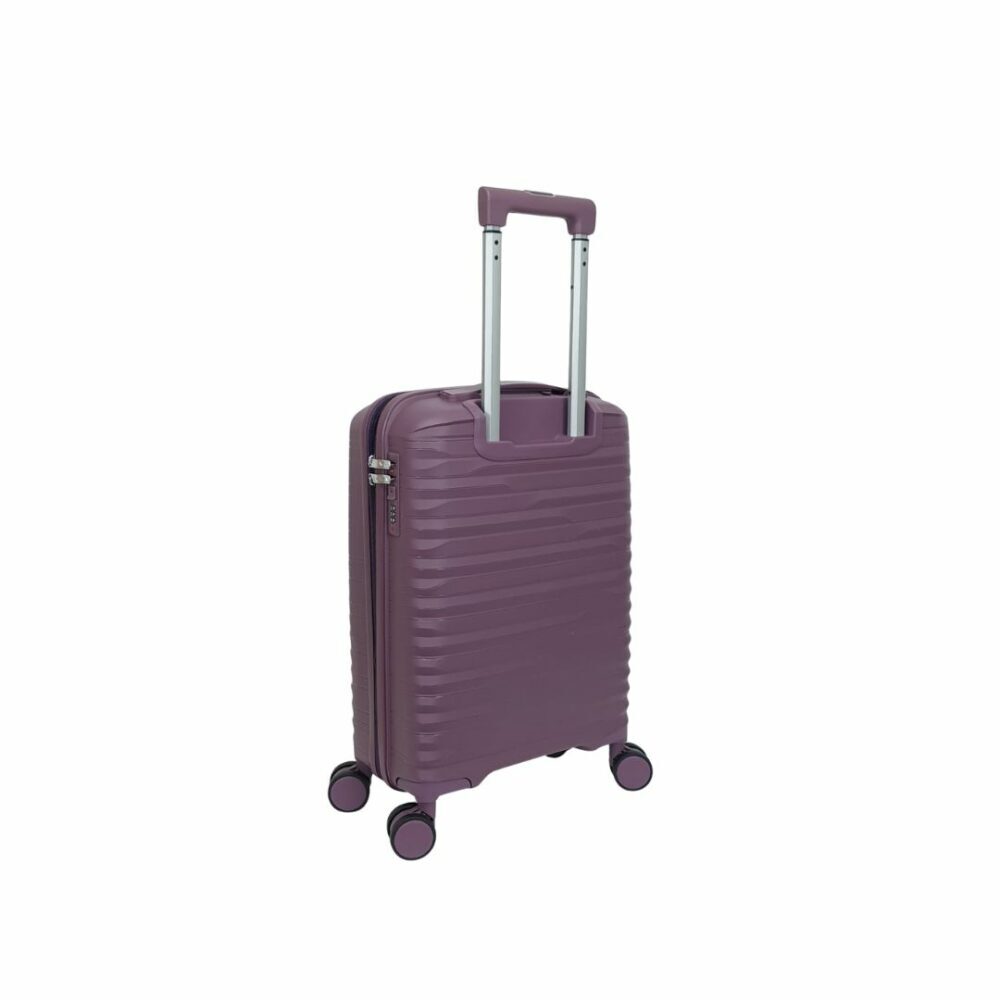 Itaca Maleta Cabina Muy Resistente Expandible 55x40x20/25 Color Morado