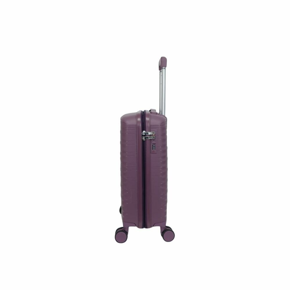 Itaca Maleta Cabina Muy Resistente Expandible 55x40x20/25 Color Morado