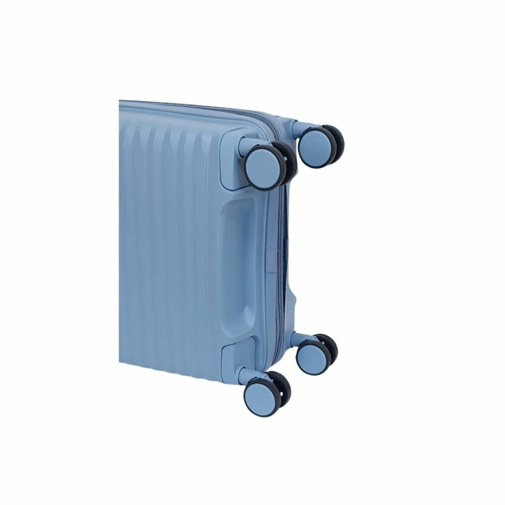 Itaca Maleta Cabina Muy Resistente Expandible 55x40x20/25 Color Azul Claro