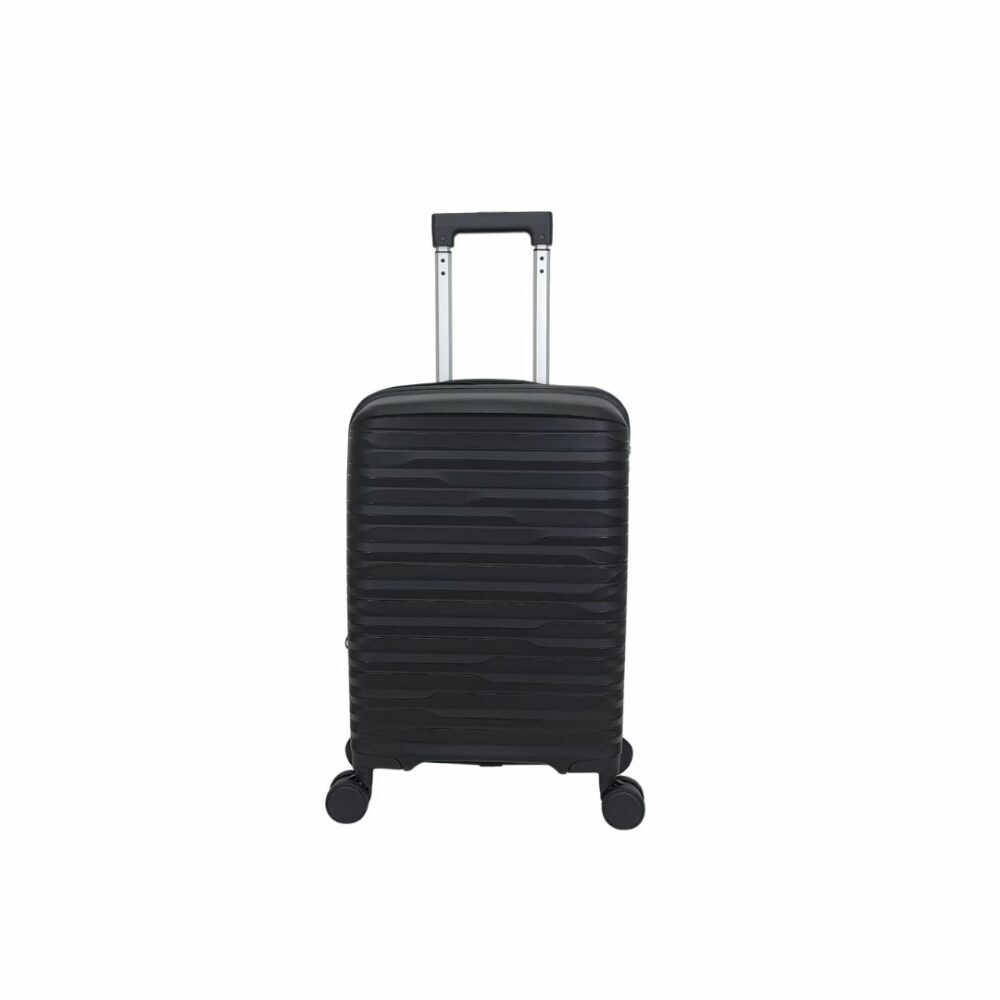 Itaca Maleta Cabina Muy Resistente Expandible 55x40x20/25 Color Negro