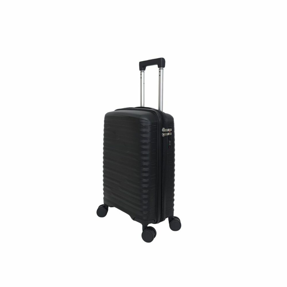 Itaca Maleta Cabina Muy Resistente Expandible 55x40x20/25 Color Negro