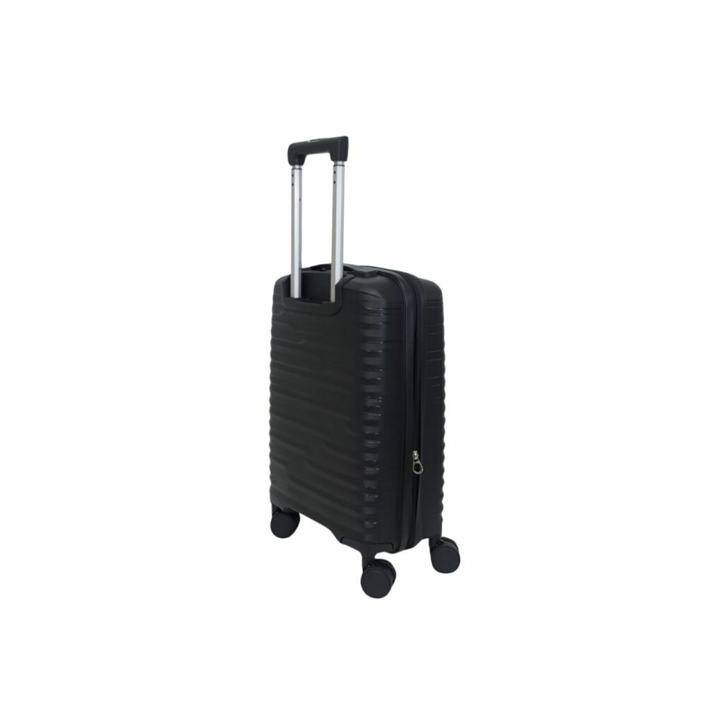 Itaca Maleta Cabina Muy Resistente Expandible 55x40x20/25 Color Negro