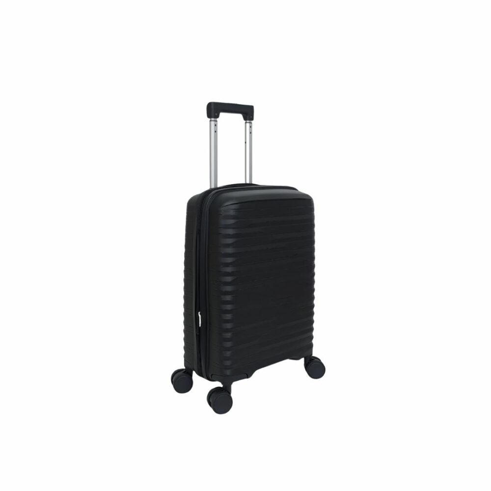 Itaca Maleta Cabina Muy Resistente Expandible 55x40x20/25 Color Negro