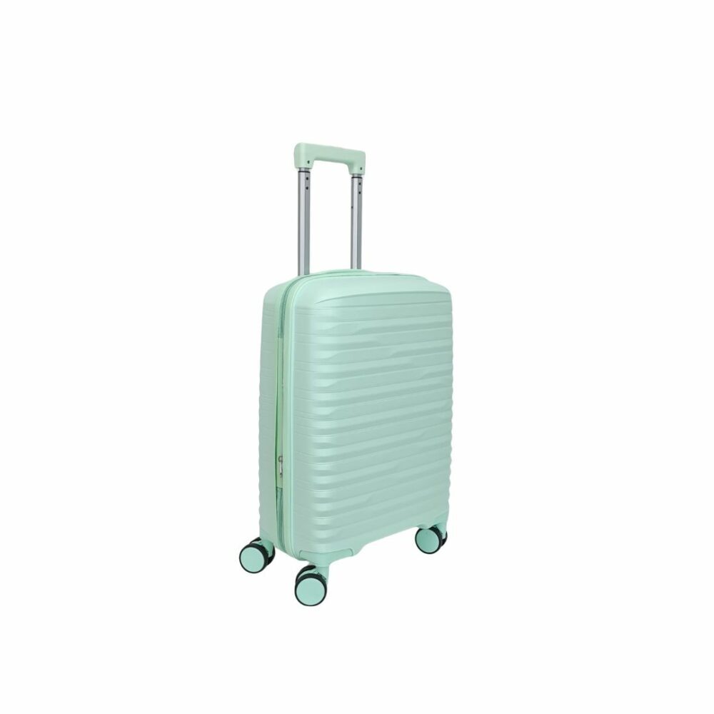 Itaca Maleta Cabina Muy Resistente Expandible 55x40x20/25 Color Verde Claro