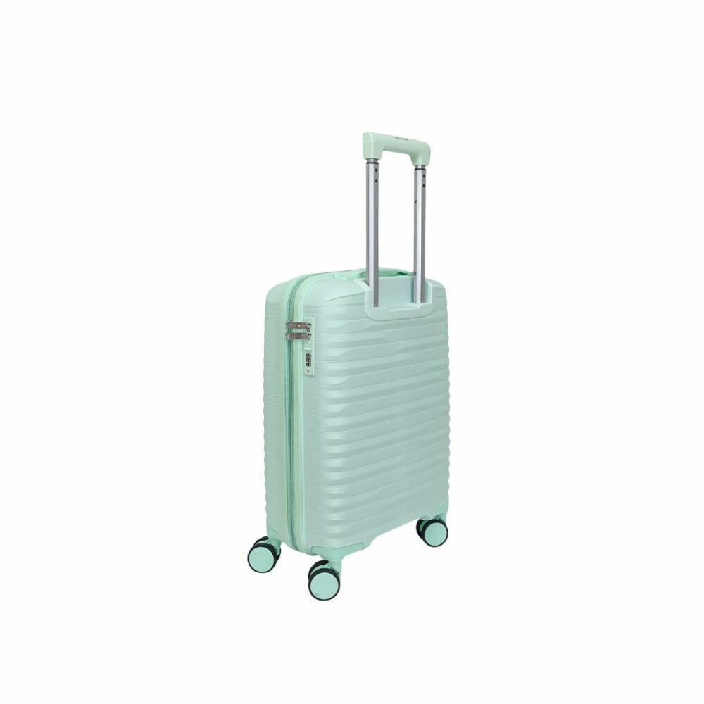 Itaca Maleta Cabina Muy Resistente Expandible 55x40x20/25 Color Verde Claro