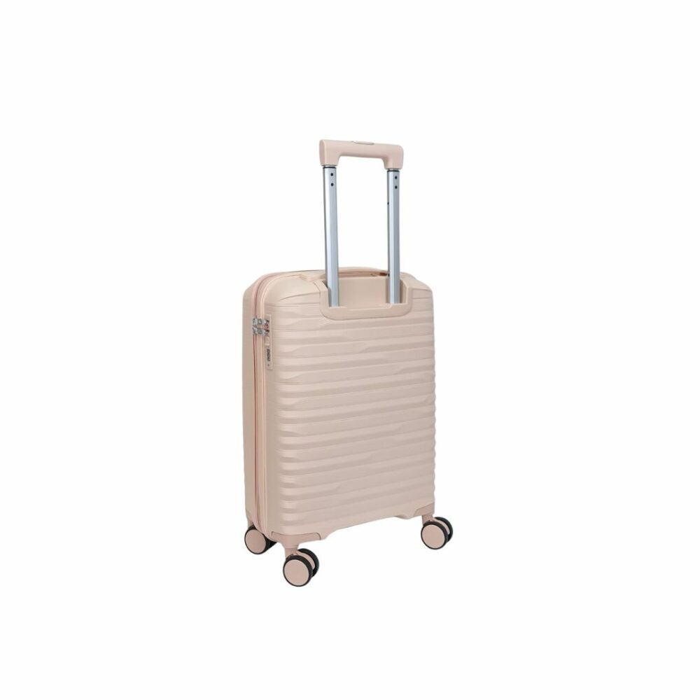 Itaca Maleta Cabina Muy Resistente Expandible 55x40x20/25 Color Rosa