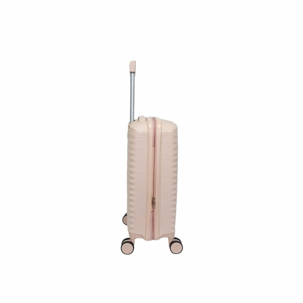 Itaca Maleta Cabina Muy Resistente Expandible 55x40x20/25 Color Rosa
